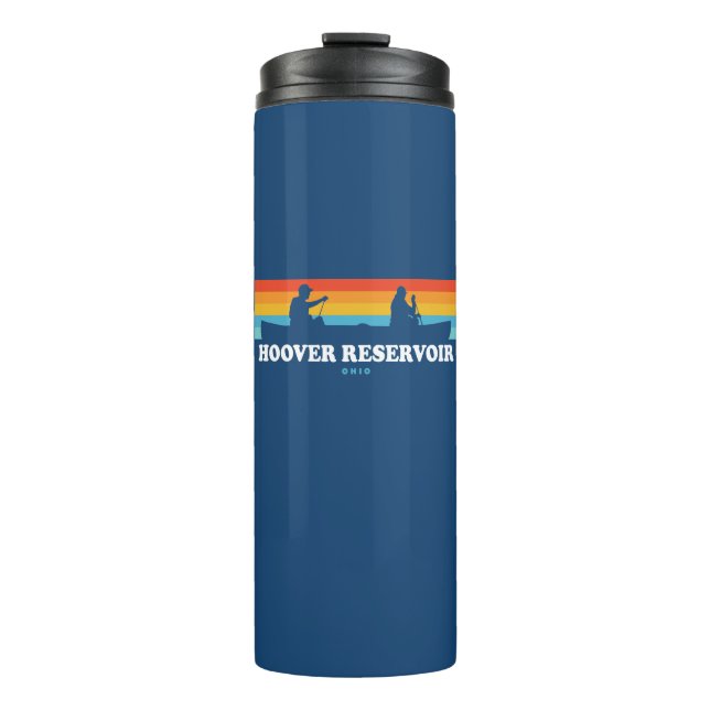 Bouteilles Isothermes Hoover Réservoir Ohio Canoe (Devant)