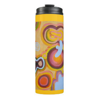 Bouteilles Isothermes horloge jaune