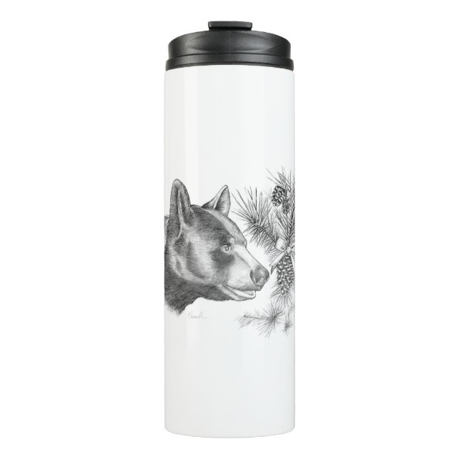 Bouteilles Isothermes Hotte en bois Ours noir (Devant)