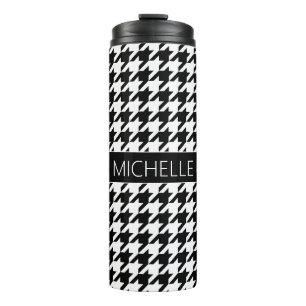 Bouteilles Isothermes Houndstooth BW personnalisée