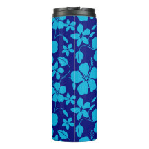 HULA HAWAIEN (HIBISCUS) BLEU FONCÉ/CLAIR