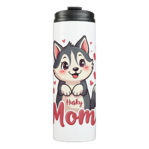 Bouteilles Isothermes Husky Chig Maman Cute Kawaii Design