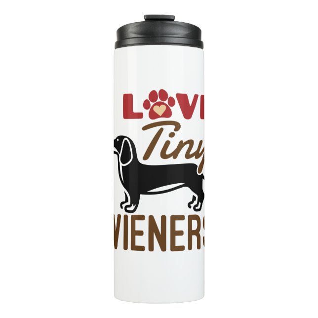 Bouteilles Isothermes I Love Miniature Dachshund Doxie (Devant)