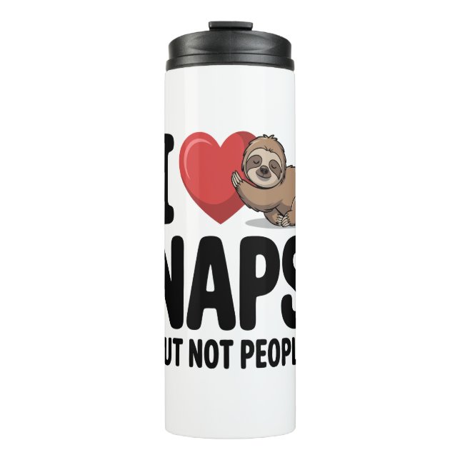 Bouteilles Isothermes I Love Naps Cute Sloth Heart (Devant)