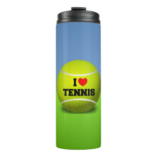 Bouteilles Isothermes I Love Tennis - balle de tennis - pelouse