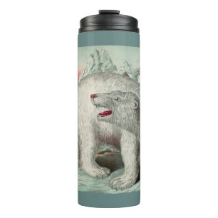 Bouteilles Isothermes iceberg d'hiver de l'ours polaire vintage