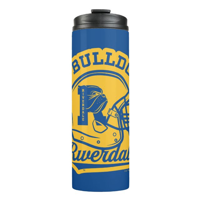 Bouteilles Isothermes Icône de casque de football Go Bulldogs (Devant)