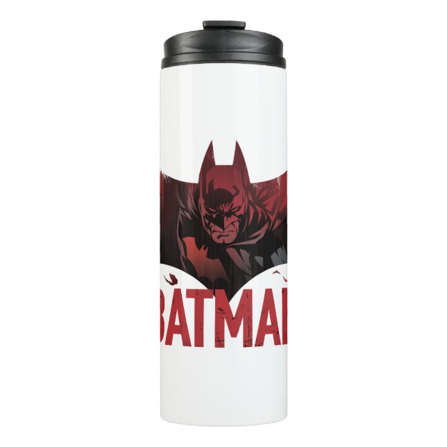 Bouteilles Isothermes Icône gotham de Batman Crimson (Devant)