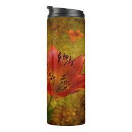 Bouteilles Isothermes Icône Lily de l'Ouest rouge des Prairies texturée