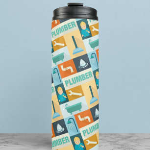 Bouteilles Isothermes Iconique de plombier professionnel