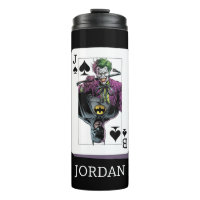 Illustration de carte à jouer Joker et Batman Piqu
