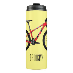 Bouteilles Isothermes Illustration de la bande dessinée de vélo