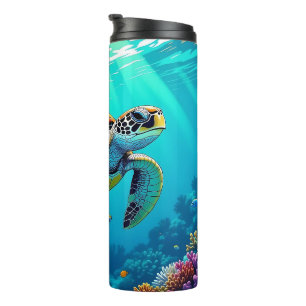Bouteilles Isothermes Illustration de la tortue de mer