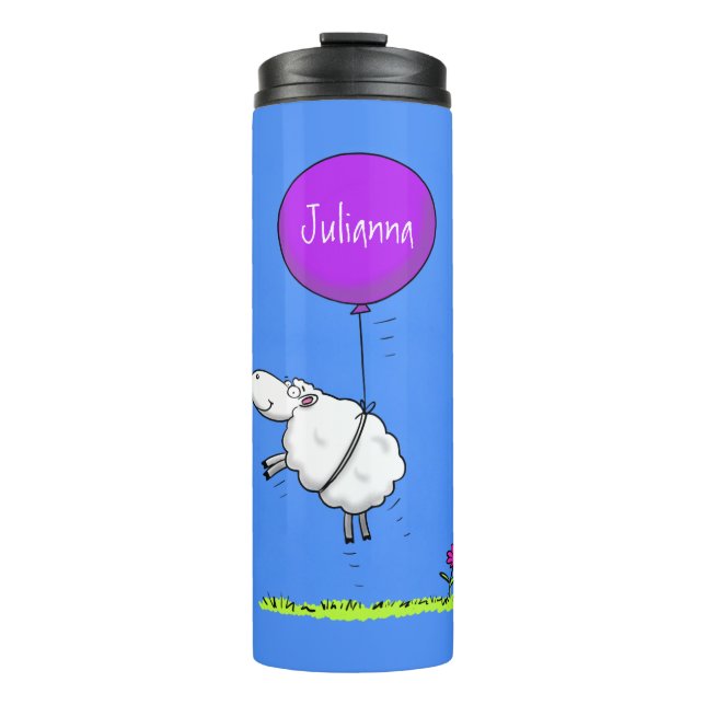 Bouteilles Isothermes Illustration de l'humour en ballons de mouton mign (Devant)