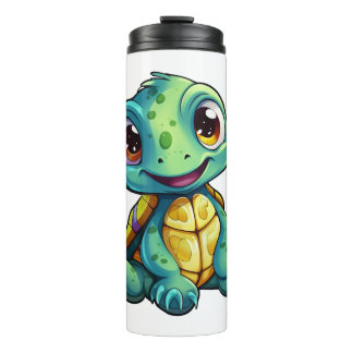 Bouteilles Isothermes Illustration de tortue caricaturale