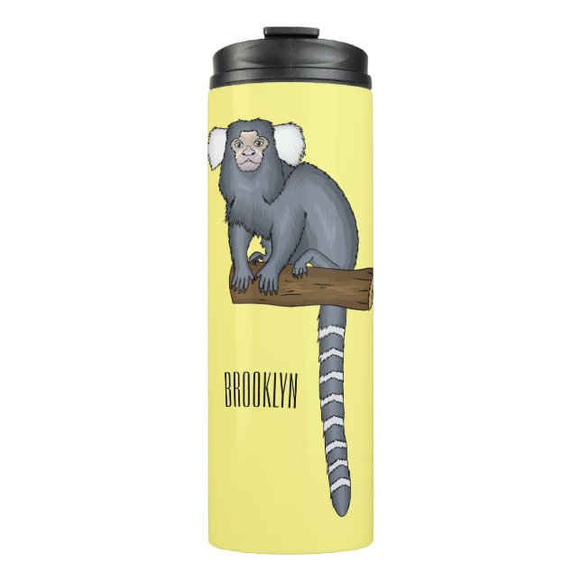Bouteilles Isothermes Illustration marmoset commune (Devant)