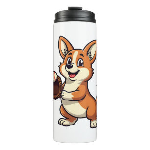 Bouteilles Isothermes Illustration vectorielle de dessin animé corgi chi