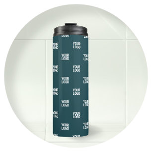 Bouteilles Isothermes Image, motif ou logo répétitif Vert bleu foncé