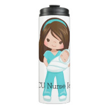 Infirmière NICU personnalisée tenant Noël bébé