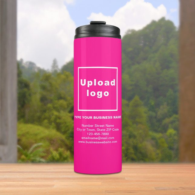 Bouteilles Isothermes Information d'affaires Pink Thermal Tumbler (Build brand name awareness. Your business brand on pink thermal tumbler.)