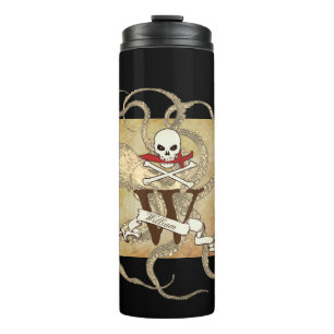 Bouteilles Isothermes Initiale monogramme de Jolly Roger