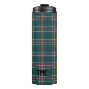 Bouteilles Isothermes INITIALES Tartan Plaid Classique Festive Holiday C