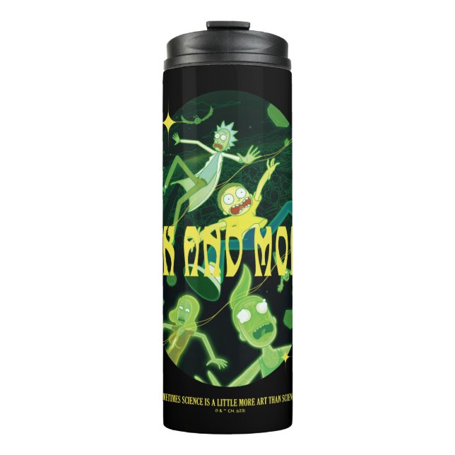 Bouteilles Isothermes Insigne de devis de décrochage de Rick et Morty (Devant)