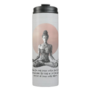 Bouteilles Isothermes Instructeur de méditation Yoga Reiki Master Lotus 