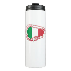 Bouteilles Isothermes Italie Drapeau Escalade carabiner
