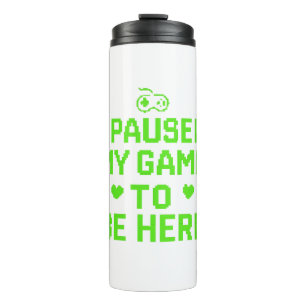 Bouteilles Isothermes J'Ai Suspendu Mon Jeu Neon Pixel Art