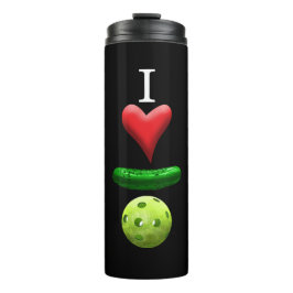 Bouteilles Isothermes J'aime Pickleball - Noir -