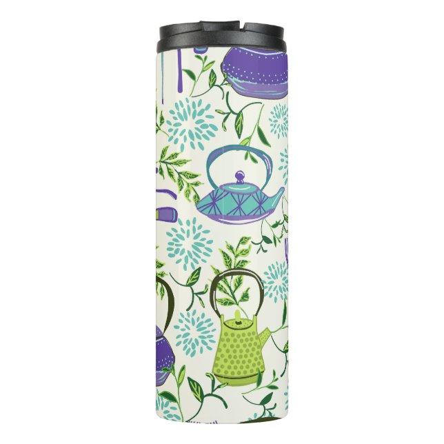 Bouteilles Isothermes Japanese Green Teapot Design (Dos)