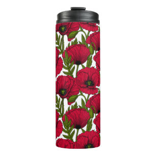 Bouteilles Isothermes Jardin de la Peuple Rouge 2 Paruline thermique