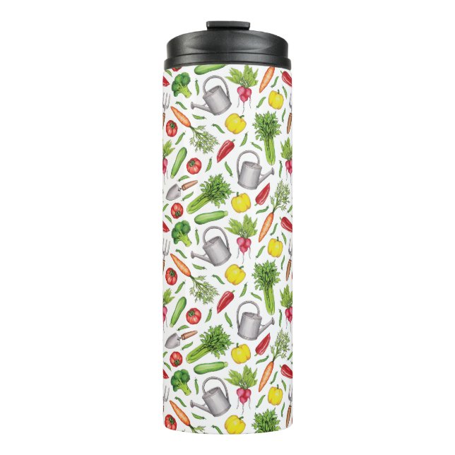 Bouteilles Isothermes Jardin de légumes d'été (Devant)