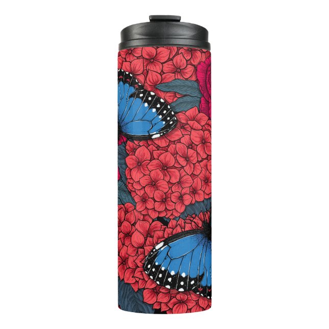 Bouteilles Isothermes Jardin de morpho bleu (Devant)