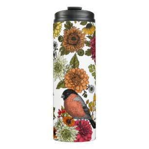 Bouteilles Isothermes Jardin d'oiseaux et de fleurs 1