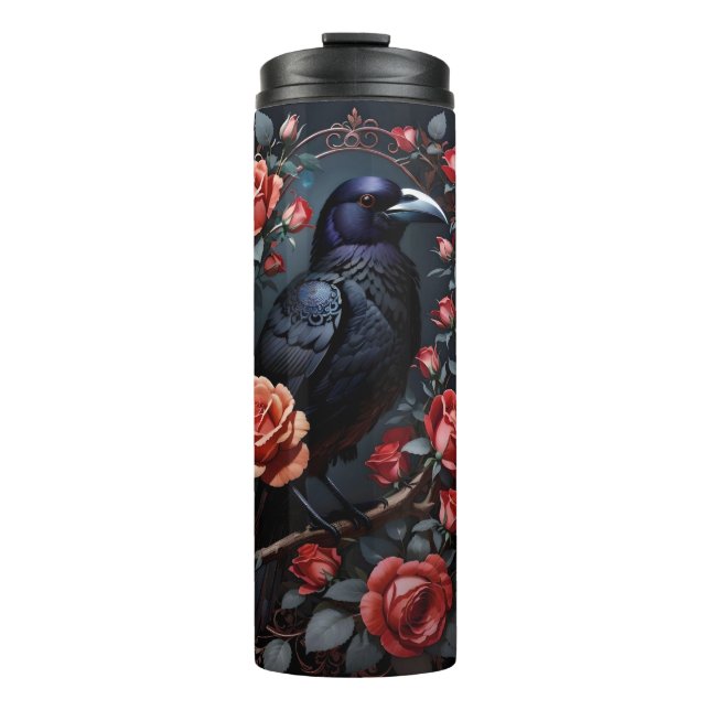 Bouteilles Isothermes Jardin Rose du Corbeau Noir (Devant)