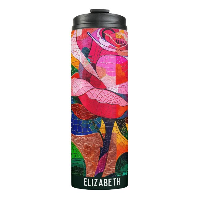 Bouteilles Isothermes Jardin Rose femme thermale Tumbler (Devant)