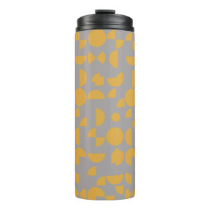 Bouteilles Isothermes Jaune Gris Moderne Élégant Géométrique Tribal