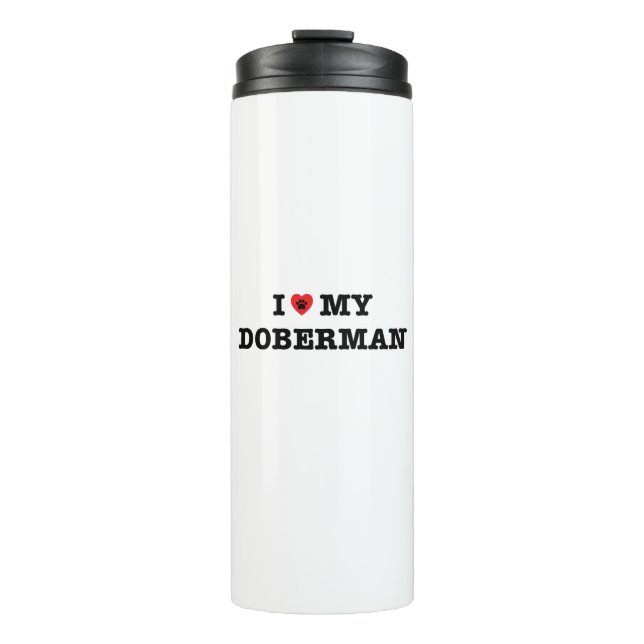 Bouteilles Isothermes J'Coeur Mon Doberman Tumbler (Devant)