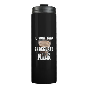 Bouteilles Isothermes Je cours pour le lait chocolaté Running