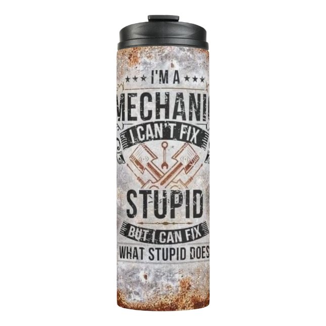 Bouteilles Isothermes Je suis mécanicien (Devant)