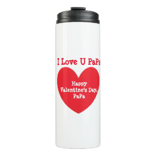 Bouteilles Isothermes JE T'AIME PaPa - Joyeuse Saint-Valentin