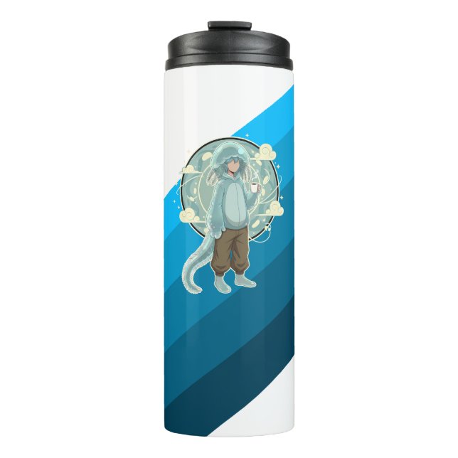 Bouteilles Isothermes Jellyfish Boy Anime Coffee Art (Devant)