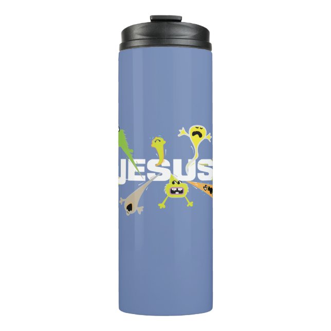 Bouteilles Isothermes Jésus effrayant (Devant)