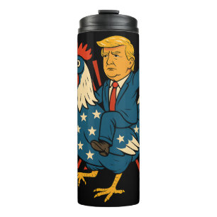 Bouteilles Isothermes Jockey de poulet Trump Mème amusant