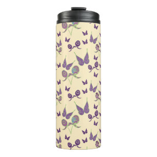 Bouteilles Isothermes Joie aux papillons dans la crème Tumbler thermique