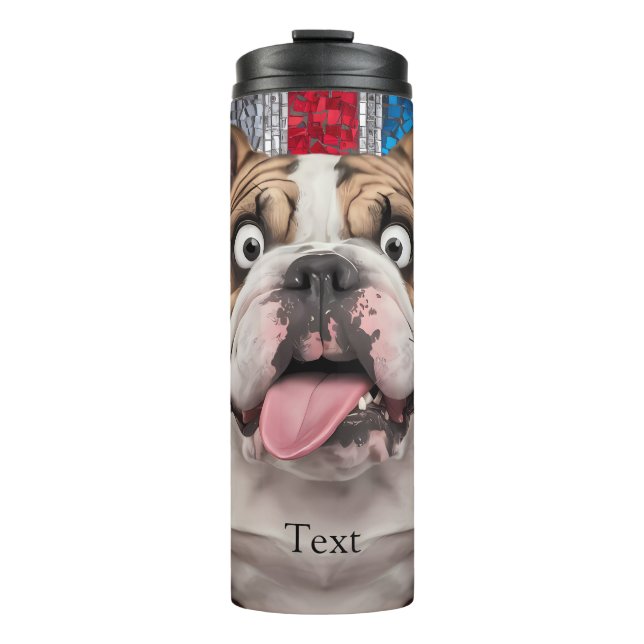 Bouteilles Isothermes Joli chien taureau anglais (Devant)
