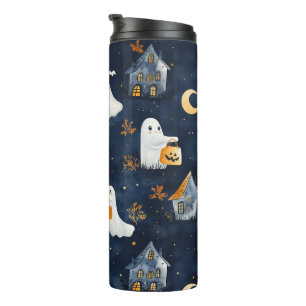 Bouteilles Isothermes Joli design Halloween avec fantômes et citrouille