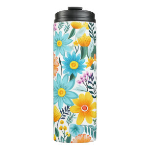 Bouteilles Isothermes Joli modèle floral noir féminin